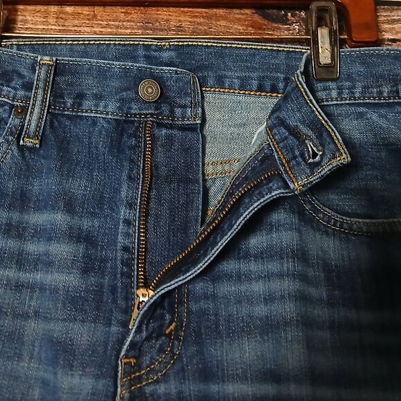 Levi's Jeans 527 Mens 36X34 Slim Boot Cut Bedside Blues 100% Cotton Blue Denim - Picture 6 of 9